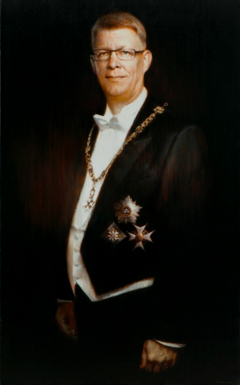Portrait of President Zatlers by Ivanovs